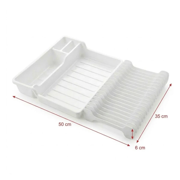 PLASTIC EXPANDABLE/FOLDABLE DISH DRYING RACK ASSORTED COLORS | 7101 - Image 
