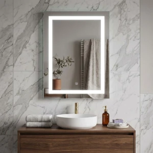 RECTANGULAR TOUCHED CONTROLLED LED MIRROR W50XH70CM | 88326 - Image 