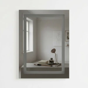 RECTANGULAR TOUCHED CONTROLLED LED MIRROR W50XH70CM | 88326 - Image 