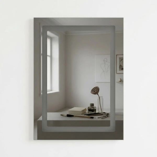 RECTANGULAR TOUCHED CONTROLLED LED MIRROR W50XH70CM | 88326 - Image 