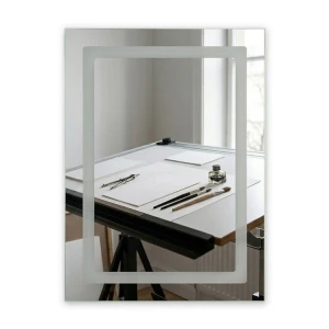 RECTANGULAR TOUCHED CONTROLLED LED MIRROR W50XH70CM | 88326 - Image 
