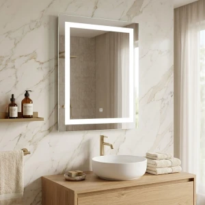RECTANGULAR TOUCHED CONTROLLED LED MIRROR W50XH70CM | 88326 - Image 