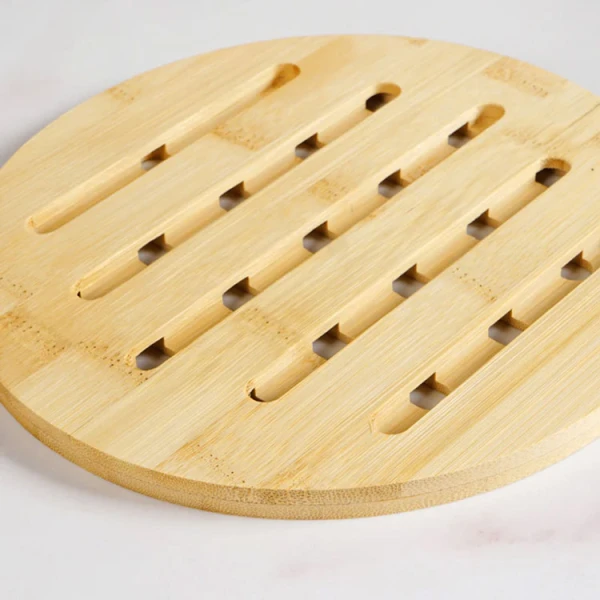 BAMBOO WOOD ROUND TRIVET 19x1CM | 89187 - Image 