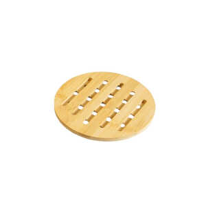 BAMBOO WOOD ROUND TRIVET