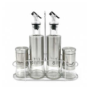 GLASS CRUET SET