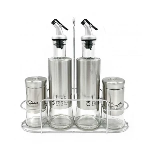 GLASS CRUET SET