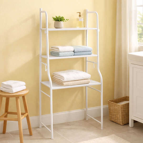 SAILBOAT 3 LAYERS WASHING MACHINE WHITE RACK | C16TRS3 - Image 