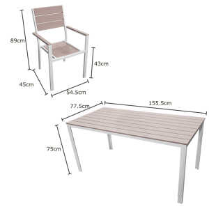 OUTDOOR DINING TABLE SET | DT-06-2292 - Image 