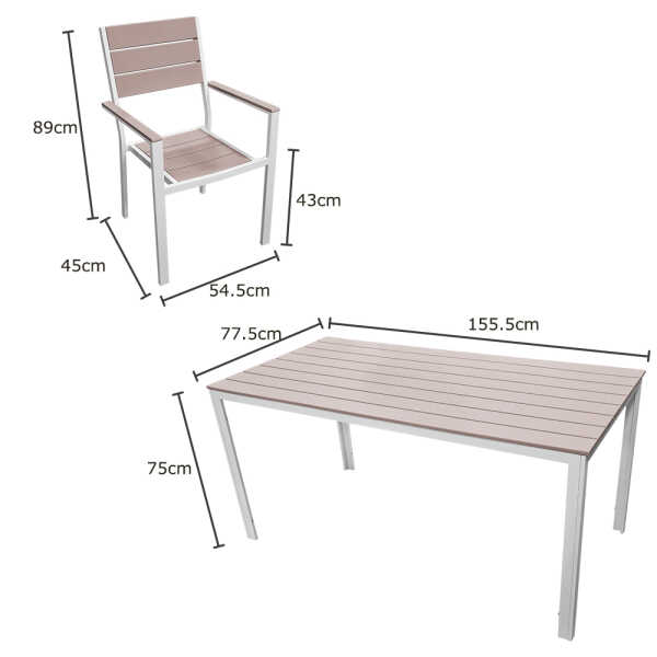 OUTDOOR DINING TABLE SET | DT-06-2292 - Image 
