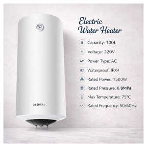 GLOBAL 100 LTR 220V ELECTRIC WATER HEATER | GB100L - Image 