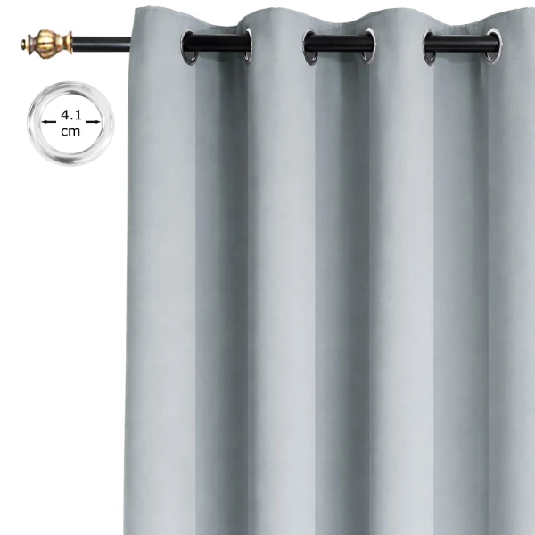 HPC POLO 1 SINGLE PANEL BLACKOUT CURTAIN CHI SILVER | HPC-5212 - Image 