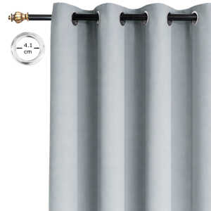 HPC POLO SEA-SILVER 1 PANEL BLACKOUT CURTAIN | HPC-5189 - Image 