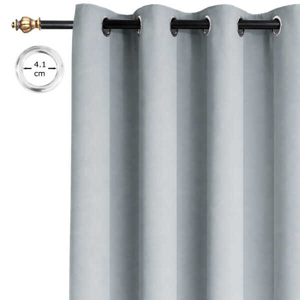 HPC POLO SEA-SILVER 1 PANEL BLACKOUT CURTAIN | HPC-5189 - Image 