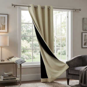 HPC POLO SEA-BEIGE 1 PANEL BLACKOUT CURTAIN | HPC-5194 - Image 