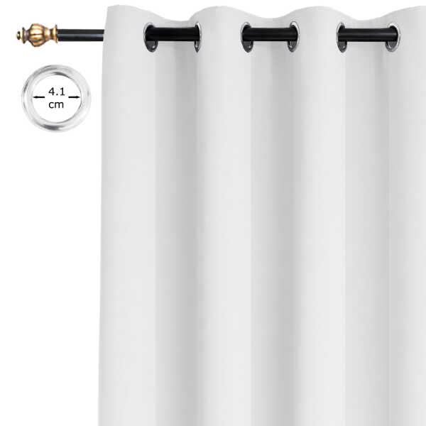 HPC POLO SINGLE PANEL BLACKOUT CURTAIN CHI-IVORY | HPC-5211 - Image 