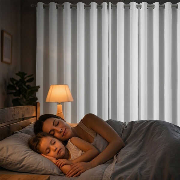 HPC POLO SINGLE PANEL BLACKOUT CURTAIN CHI-IVORY | HPC-5211 - Image 