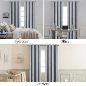 HPC POLO 1 SINGLE PANEL BLACKOUT CURTAIN CHI SILVER | HPC-5212 - Image 