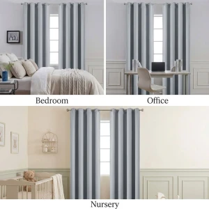 HPC POLO 1 SINGLE PANEL BLACKOUT CURTAIN CHI SILVER | HPC-5212 - Image 