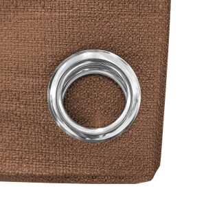 HPC POLO 1 SINGLE PANEL BLACKOUT WINDOW CURTAIN BROWN | HPC-5230 - Image 