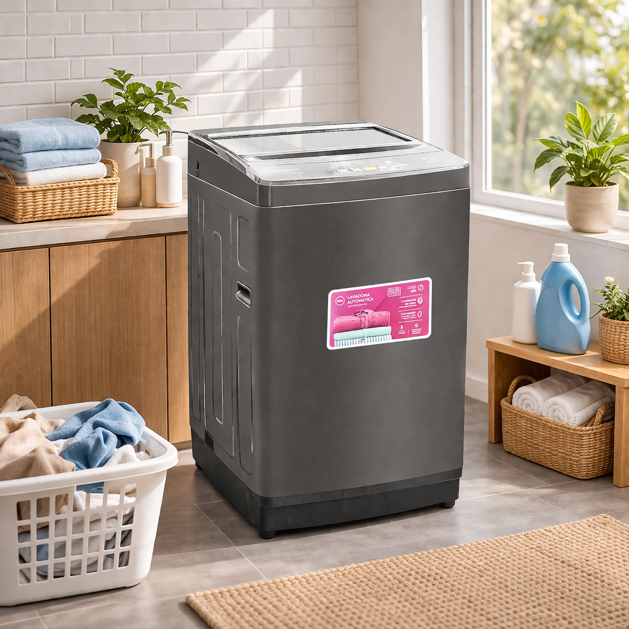 PREMIER 13KG TOP LOAD WASHER WITH IMPELLER DARK GREY | LAV-8015T1A13B - Image 
