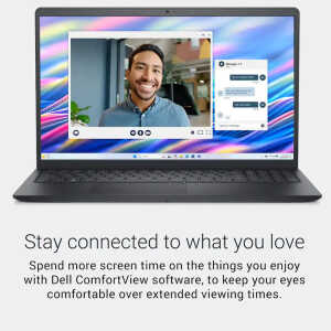 DELL 15.6" 2K TOUCHSCREEN INTEL CORE i5 1334U 2023 8GB MEMORY 512GB STORAGE CARBON BLACK | LDC15250-5315BLK-PUS - Image 