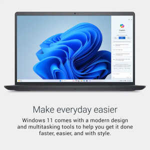 DELL 15.6" 2K TOUCHSCREEN INTEL CORE i5 1334U 2023 8GB MEMORY 512GB STORAGE CARBON BLACK | LDC15250-5315BLK-PUS - Image 