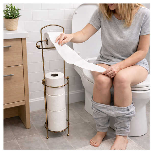 LOTUS FREESTANDING TOILET PAPER HOLDER | LHC-TR17MB - Image 