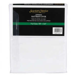 SCARLETT CLASSICS FULL SIZE ZIPPERED MATTRESS COVER  | MC-18 - Image 