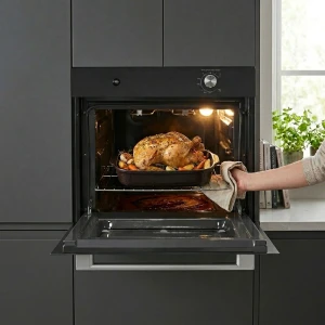 MASTERCHEF 24" BUILT IN GAS OVEN REFLECTIVE GLASS | MC-HGE60VEGTL - Image 