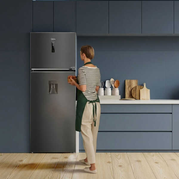 MIDEA 16 CU.FT/465L REFRIGERATOR W/ WATRERDISPENSER SILVER115V  | MDRT645MTM46WD - Image 