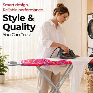 LOTUS HOME COLLECTION IRONING BOARD 43"X13" ASSORTED COLORS | NS-336448 - Image 