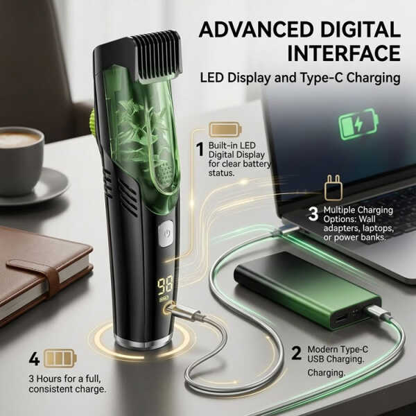 NANO-TEC HAIR VACUUM TRIMMER | NT-CP659 - Image 
