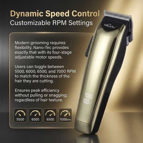 NANO-TEC LUX-PRO1 PROFESSIONAL HAIR CLIPPER | NT-CP662 - Image 