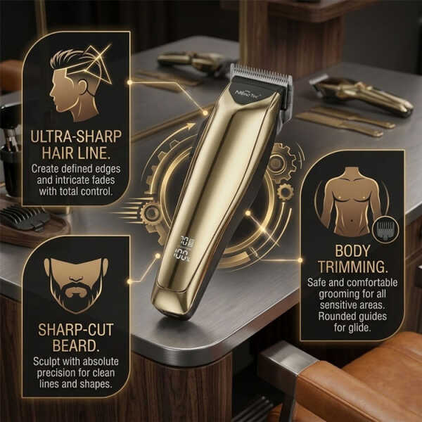 NANO-TEC LUX-PRO1 PROFESSIONAL HAIR CLIPPER | NT-CP662 - Image 
