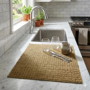 SCARLETT CLASSICS 100% POLYESTER MICROFIBER DRYING MAT ASSORTED COLORS | NV-1391 - Image 