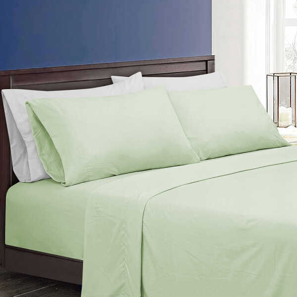 SCARLETT CLASSICS 6PCS FULL SOLID BED SHEET SET | NV-1571 - Image 