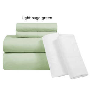 SCARLETT CLASSICS 6PCS FULL SOLID BED SHEET SET | NV-1571 - Image 