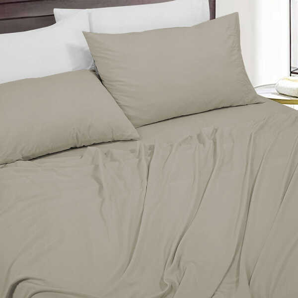 SCARLETT CLASSICS 6PCS FULL SOLID BED SHEET SET | NV-1571 - Image 