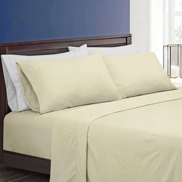 SCARLETT CLASSICS 6PCS FULL SOLID BED SHEET SET | NV-1571 - Image 