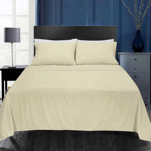 SCARLETT CLASSICS 6PCS FULL SOLID BED SHEET SET | NV-1571 - Image 