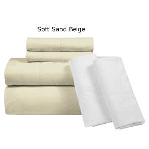 SCARLETT CLASSICS 6PCS FULL SOLID BED SHEET SET | NV-1571 - Image 