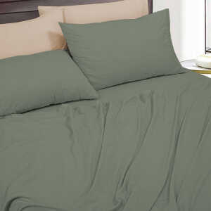 SCARLETT CLASSICS 6PCS FULL SOLID BED SHEET SET | NV-1571 - Image 