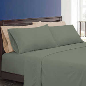 SCARLETT CLASSICS 6PCS FULL SOLID BED SHEET SET | NV-1571 - Image 