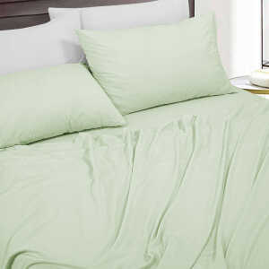 SCARLETT CLASSICS 6PCS FULL SOLID BED SHEET SET | NV-1571 - Image 
