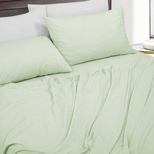 SCARLETT CLASSICS 6PCS FULL SOLID BED SHEET SET | NV-1571 - Image 