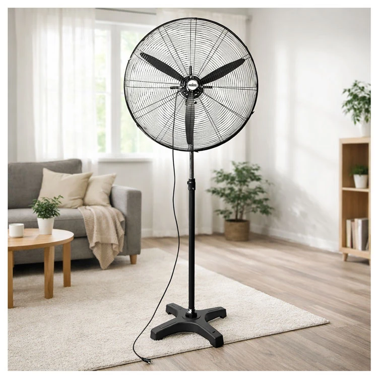 Black PRIMO fan, adjustable for wall or floor