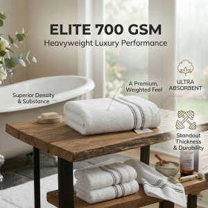 SCARLETT CLASSICS LUTON COLLECTION BATH TOWEL 30"X60" WHITE | SCR-0701 - Image 