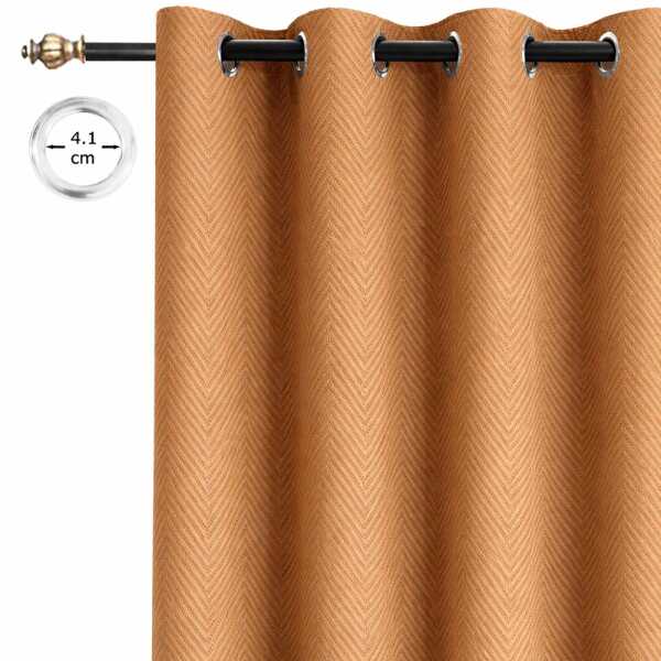 SCARLETT CLASSICS 100% BLACKOUT WINDOW CURTAIN WITH GROMMETS | SCR-8228 - Image 