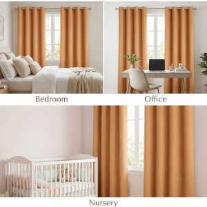 SCARLETT CLASSICS 100% BLACKOUT WINDOW CURTAIN WITH GROMMETS | SCR-8228 - Image 
