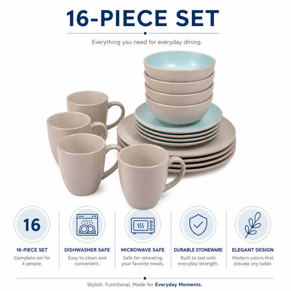DINNERWARE SET 16 PIECES | ST-5021 - Image 